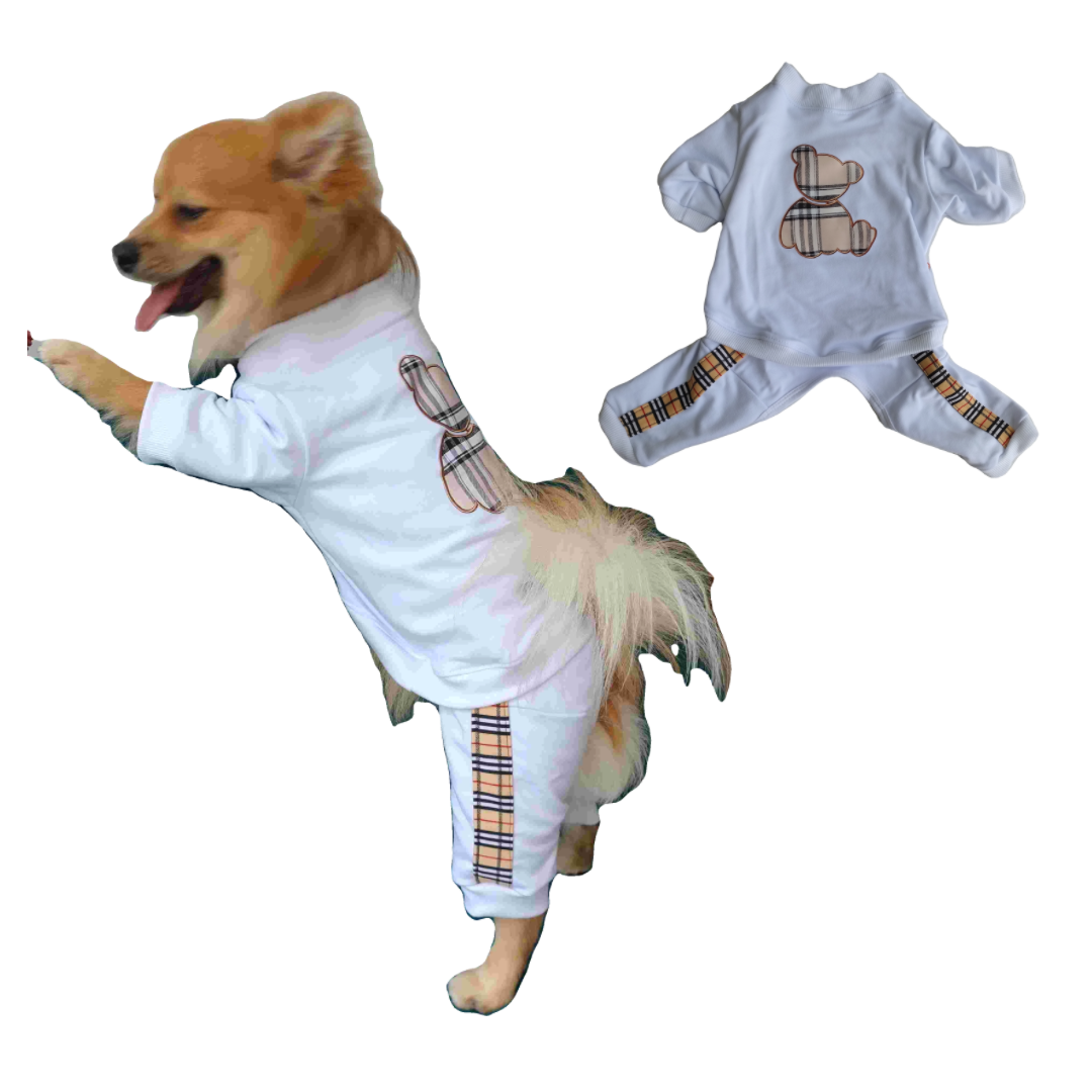 Enterizo deportivo blanco